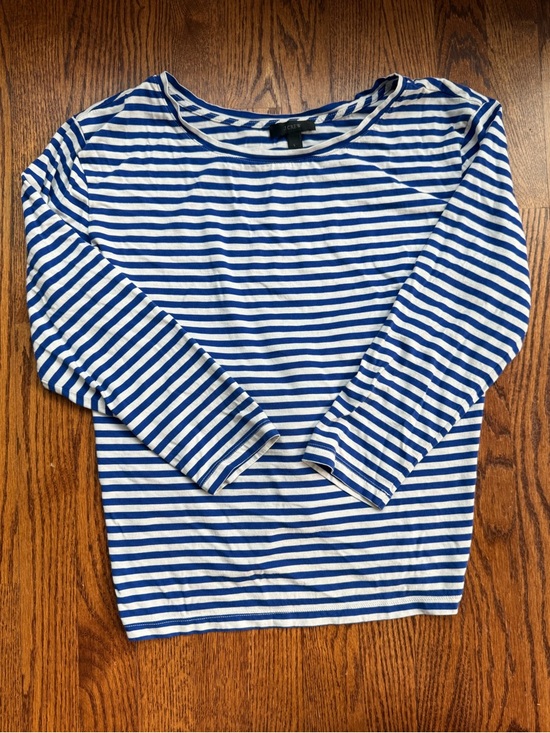 J. Crew Tops - J. Crew Striped Knotted Top Sz M